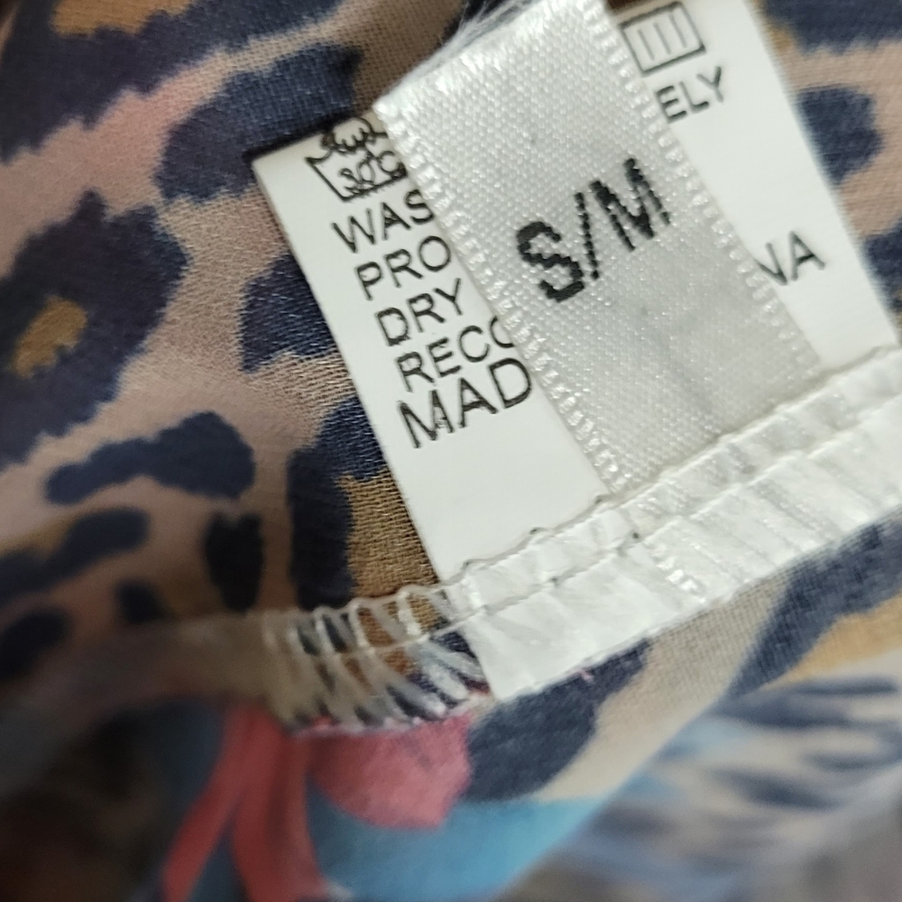 Boutique Sheer Flora Animal Duster S/M - Picture 4 of 5